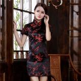 Chinese Qipao Classic Women Satin Cheongsam Oriental Bride Wedding Dresses