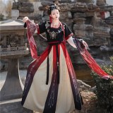 Ancient Hanfu Folk Dance Costume Women Traditional Hanfu Clothing Han Dynasty Oriental Princess Elegance Tang Dynasty Dance Wear