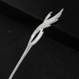 Gold Metal Hair Clip Feather Tassel Hairpin Headpiece for Women Girls Hair Sticks Party Headdress Hair Styling Accessories