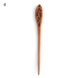 Chinese Retro Style Peach Wood Carved Hairpin Handmade Hollow Out Hair Stick Hairpin Hair Styling Tools Hair Accessories