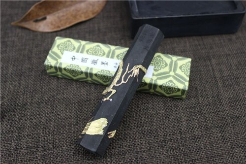 Chinese Traditional Sumi-e Ink Stick Solid ink stick  Calligraphy Painting Color Ink stick Song Yan Mo Pattern of Dragon Phenix