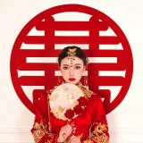 Non-woven Fabrics Chinese Wedding Decoration Wall Stickers Double Happiness Red Window Home Decoration Wedding Room Decor