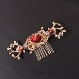 Women  Hair Combs Traditional Chinese Wedding Hair Accessories Headband Stick Headdress Head Jewelry Bridal Headpiece Pin