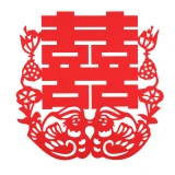 Non-woven Fabrics Chinese Wedding Decoration Wall Stickers Double Happiness Red Window Home Decoration Wedding Room Decor