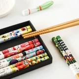 Natural Bamboo Chinese Chopsticks Reusable Tableware Dinning Eating Japanese Chopstick For Gift Sushi Food Sticks