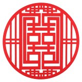 Non-woven Fabrics Chinese Wedding Decoration Wall Stickers Double Happiness Red Window Home Decoration Wedding Room Decor