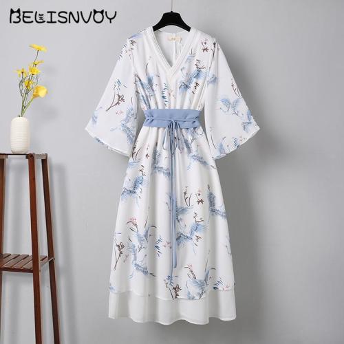 2021 New Chinese Chiffon Dress For Women Hanfu Plus Size Cosplay Costumes Fairy Dress Women Clothing