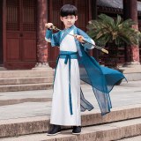 New Hanfu Boys Children's Ancient Costumes Summer Chinese Style Young Master's Clothes Boys Ancient Style Suit Class Clothes