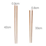 1Pair Super Long Chopsticks Wooden Chopsticks Cook Noodles Deep Fried Hot Pot Chinese Style Food Sticks Kitchen Tools