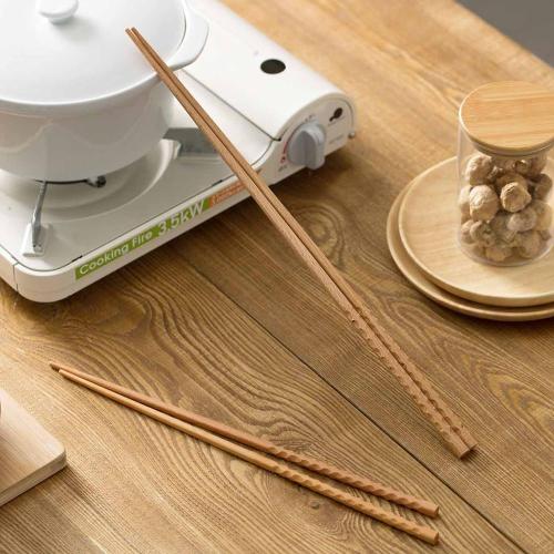 1Pair Super Long Chopsticks Wooden Chopsticks Cook Noodles Deep Fried Hot Pot Chinese Style Food Sticks Kitchen Tools