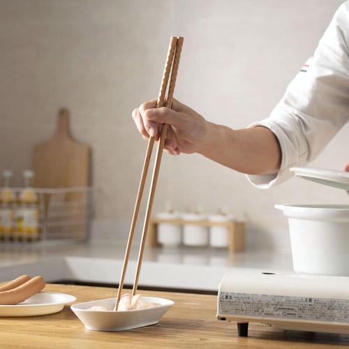 1Pair Super Long Chopsticks Wooden Chopsticks Cook Noodles Deep Fried Hot Pot Chinese Style Food Sticks Kitchen Tools