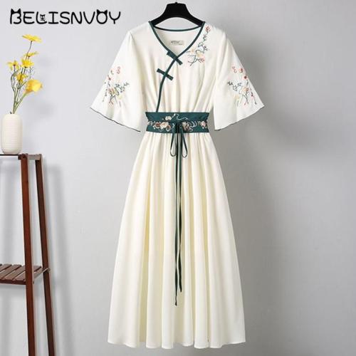 2021 New Chinese Chiffon Dress For Women Hanfu Plus Size Cosplay Costumes Fairy Dress Women Clothing