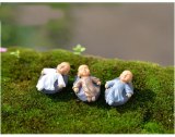 4pcs Figurine Fairy Home Decoration Accessories Kawaii Chinese Buddhist Monks Miniature Bonsai Garden Furniture Resin Craft