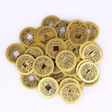 10Pcs Chinese Feng Shui Lucky Ching/Ancient Coins Set Educational Ten Emperors Antique Fortune Money Coin Luck Fortune Wealth