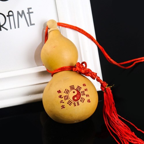 Chinese Feng Shui Gourd Natural Gourd Gourd Pendant Gossip Map Feng Shui Map Home Garden Home Decoration Pendant Accessories