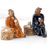 Chinese Miniature Ceramic Figurine Bonsai Rockery Landscape Ornament Decoration Decorate Your Aquarium With Small Bonsais