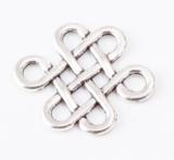 60 pcs Vintage zinc alloy charms Chinese knot pendant DIY Bracelet Necklace metal jewelry accessories Makings 6583