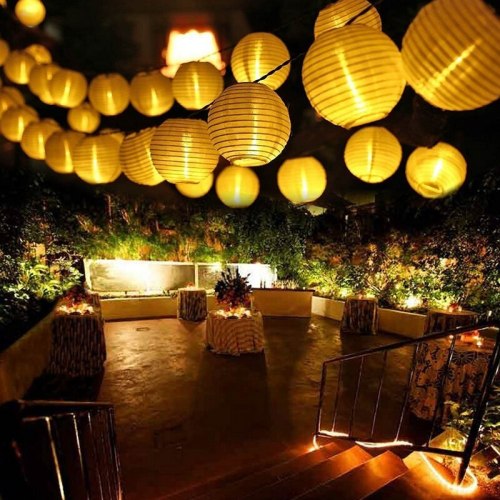 String Lights Lantern Solar Lamp Garden Outdoor Decoracion for Festival Garland Courtyard New Year Xmas Party Fairy Light
