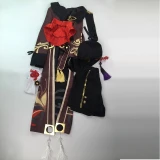 Halloween costume Hutao Cosplay Costume Uniform Wig Cosplay Game Hu Tao hat shoes Chinese Style Halloween Women kids girl child