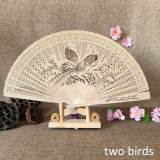 Ladies Dancing Home Decor Female Embroidery Folding fan Classical Vintage Translucence Chinese Style Round Fans Small Silk Fan
