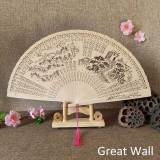 Ladies Dancing Home Decor Female Embroidery Folding fan Classical Vintage Translucence Chinese Style Round Fans Small Silk Fan