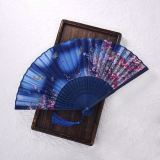 Vintage Silk Folding Fan Retro Chinese  Bamboo Hand Folding Fan Dance Hand Fan Home Decoration Ornaments Craft Gift Fan