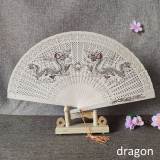 Ladies Dancing Home Decor Female Embroidery Folding fan Classical Vintage Translucence Chinese Style Round Fans Small Silk Fan