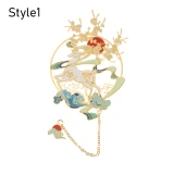 1PC Chinese Retro Carving Style Metal Bookmarks Hollow Animals Pendant Book Clip Pagination Mark School Stationery Supply Gifts