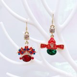 Vintage Peking Opera Earrings with Chinese Characteristics  Earrings for Women and Couple and Bride Jewelry Anniversary Gift