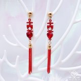 Vintage Peking Opera Earrings with Chinese Characteristics  Earrings for Women and Couple and Bride Jewelry Anniversary Gift
