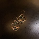 Retro Chinese Style Red Lantern Long Drop Earrings Simple Tassel Traditional Holiday Earring