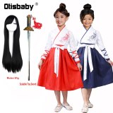 Halloween Mulan Costume Girls Teenage Girls Hua Mulan Dress Mulan Hair Wig Cosplay Costume Chinese Traditional Clothing
