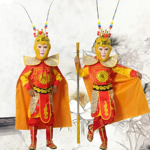 Halloween costume Sun Wukong Cosplay Costumes For Boys Monkey King Clothing Halloween Carnival Funny Party Gifts Animal Clothes