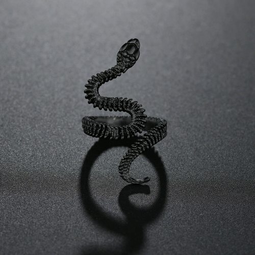 Halloween props Fashion Flying Dragon Rings Punk Vintage Snake Ring Adjustable Hiphop Rock Jewelry Finger for Man Women Gift