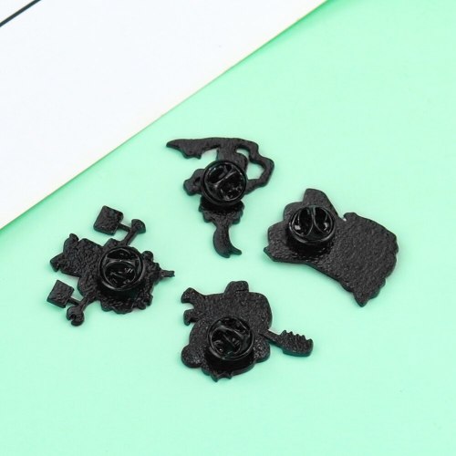 Chinese Style Journey To The West Monkey King Tang Monk Metal Brooch Cartoon Anime Cute Clothes Bag Accessory Stabbing Horse Pin