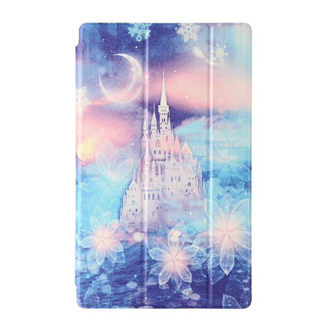 For Samsung Galaxy Tab А11 (8.7 ) SM-X133 Leather Smart Cover - Starry Sky