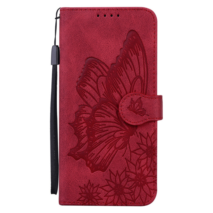 For Samsung Galaxy A17 Flip Leather Case - Red