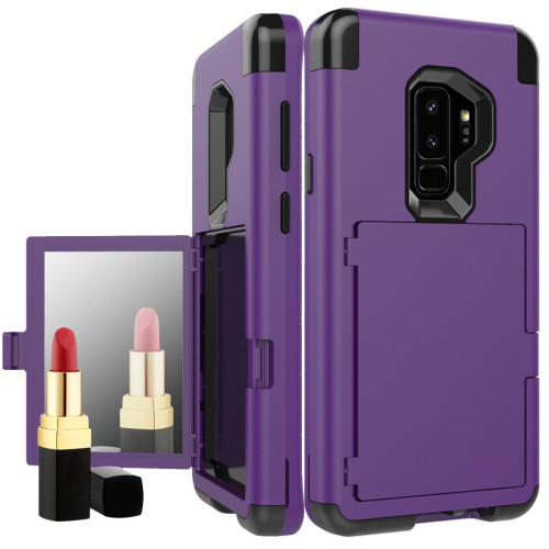 For Samsung Galaxy S9 Plus Mirror Hybrid Case - Purple