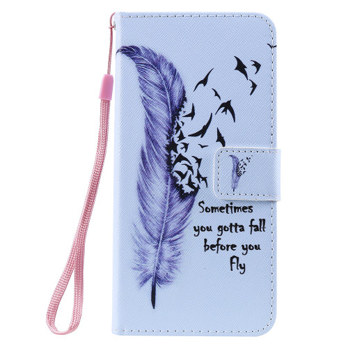 For Samsung Galaxy A51 Magnetic Wallet Case - Feather