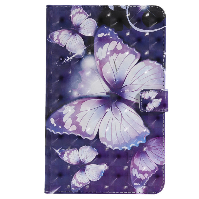 For Samsung Galaxy S10 Lite SM-X400 Folio Leather Kickstand Cover - Purple/Butterfly