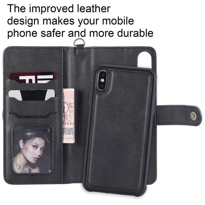 For iPhone 17 Magnetic Billfold Case - Black