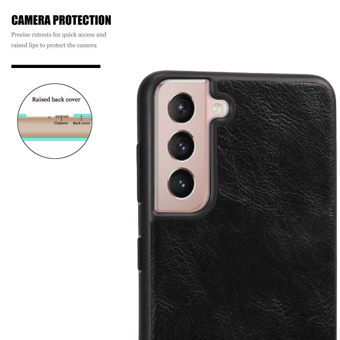 For Samsung Galaxy S26 Ultra Leather Slim Case - Black