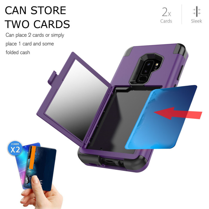 For Samsung Galaxy S26+ Mirror Hybrid Case - Purple