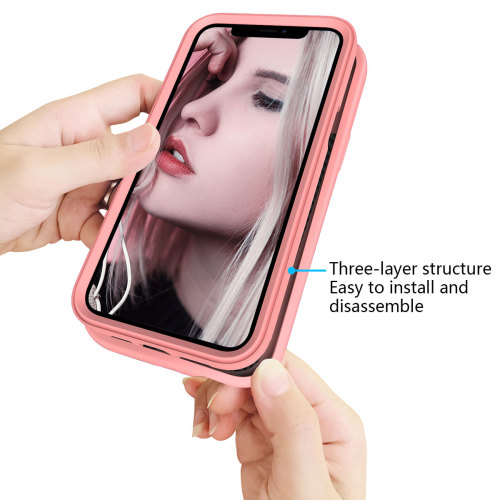 For iPhone 11 Rubber Plasic Case - Pink