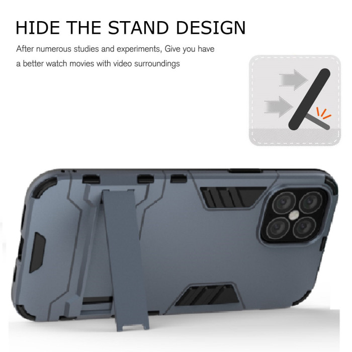 For iPhone 11 Pro Max Hybird Bumper Case - Navy Blue