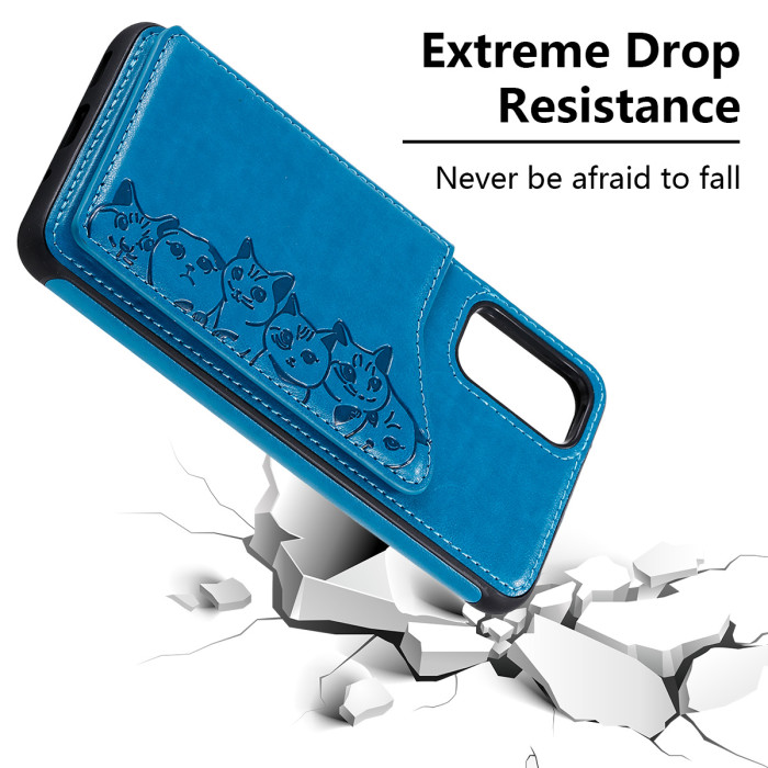 For Samsung Galaxy S26 Ultra Card Holder Case - Blue