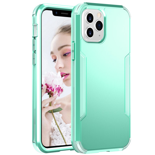 For iPhone 16 Pro Max Rubber Translucent Case - Green