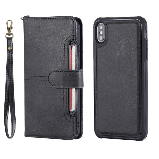 For iPhone 17 Magnetic Billfold Case - Black