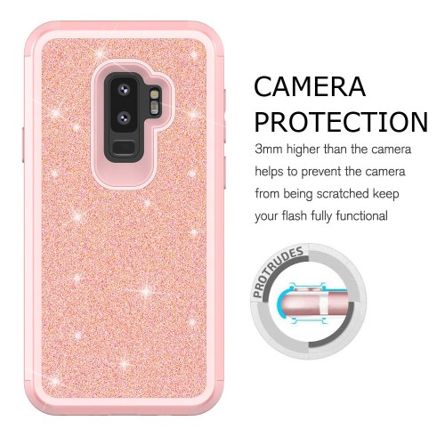 For Samsung Galaxy S26 Hybrid Silicone Case - Rose Gold