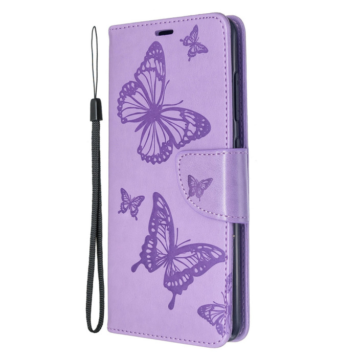 For Samsung Galaxy A07 Kickstand Wallet Case - Purple